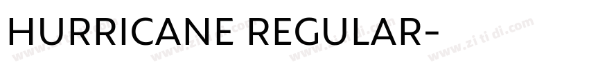 HURRICANE REGULAR字体转换
